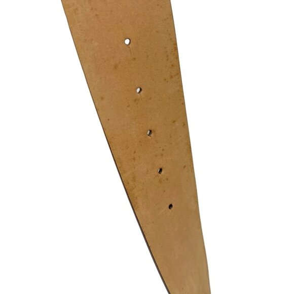 Auth CHANEL - Dark Brown Silver Leather Hardware Belt - Picture 7 of 9